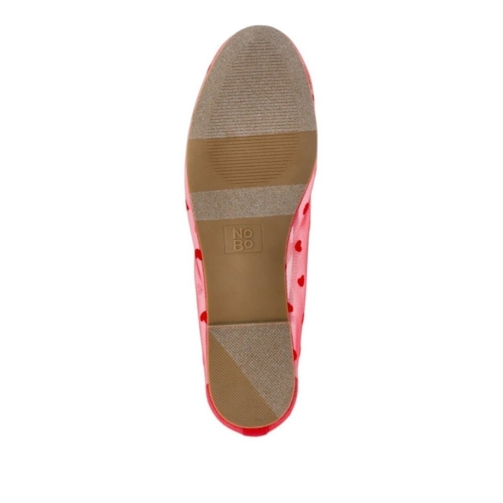 No Boundaries Red Heart Mesh Ballet Flats Women's Size 9 1/2 New NWT - Picture 7 of 9